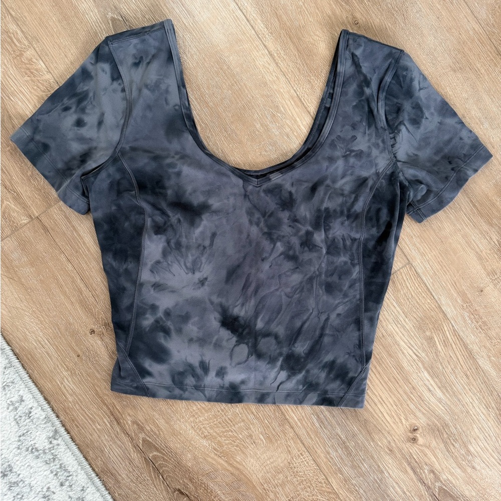 Lululemon Black Tie Dye Top